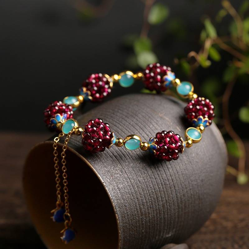 Bransoletka z naturalnych kamieni „Berries”