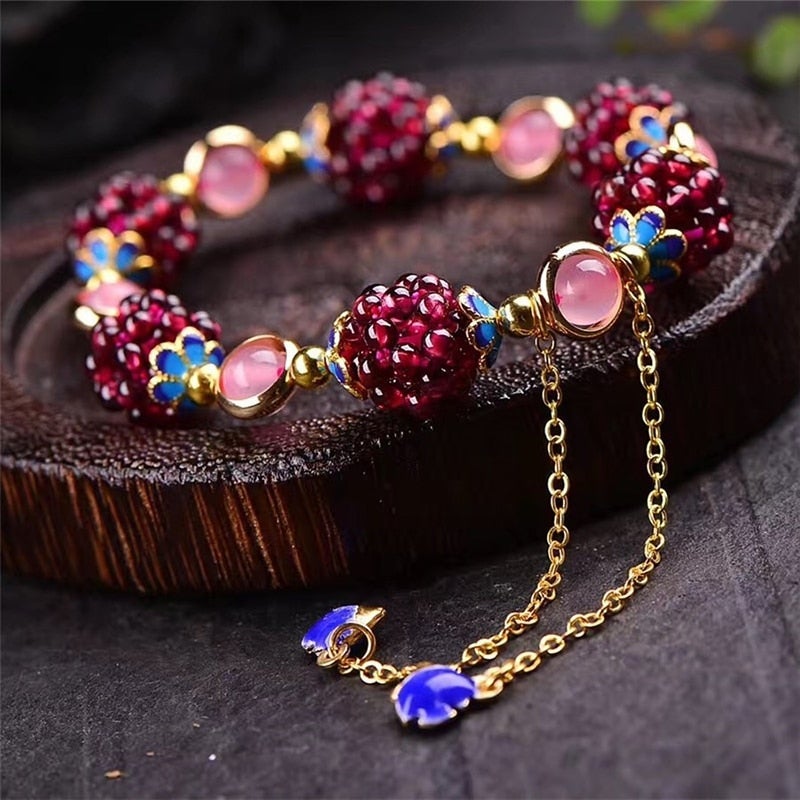 Bransoletka z naturalnych kamieni „Berries”