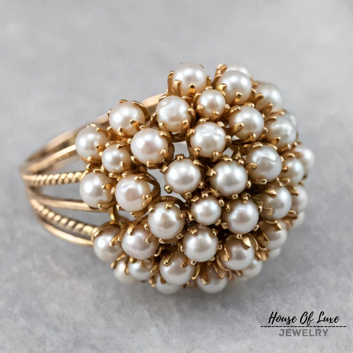 PREMIUM INLAID PEARL RING