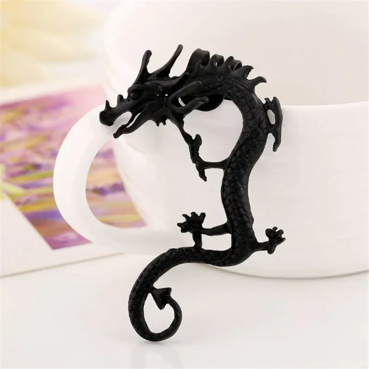 SILVER DRAGON EARRINGS