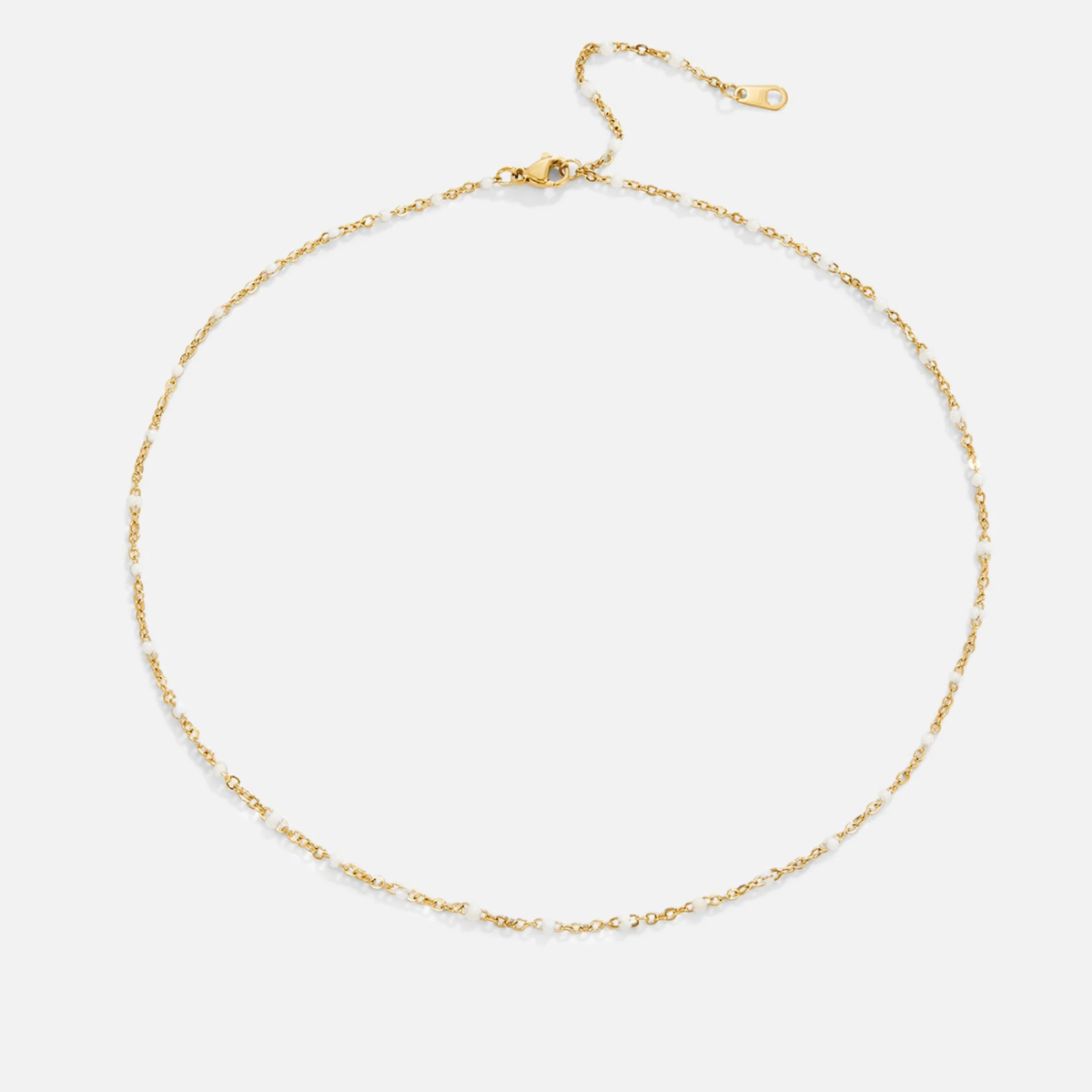 MILA WHITE BEAD NECKLACE
