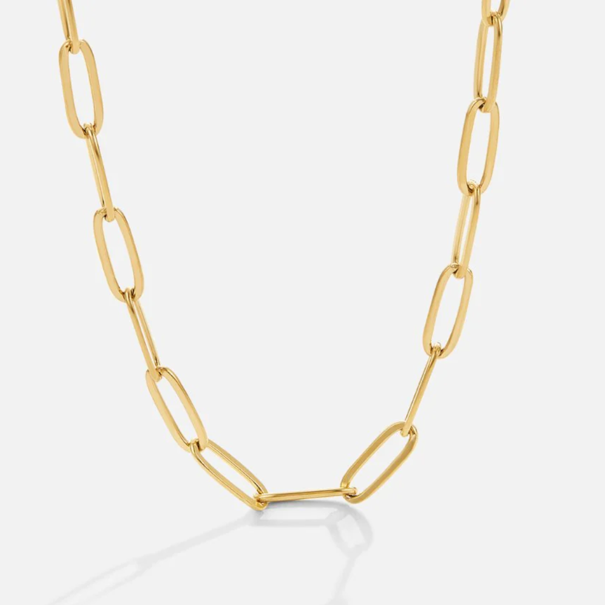 PAPERCLIP GOLD NECKLACE