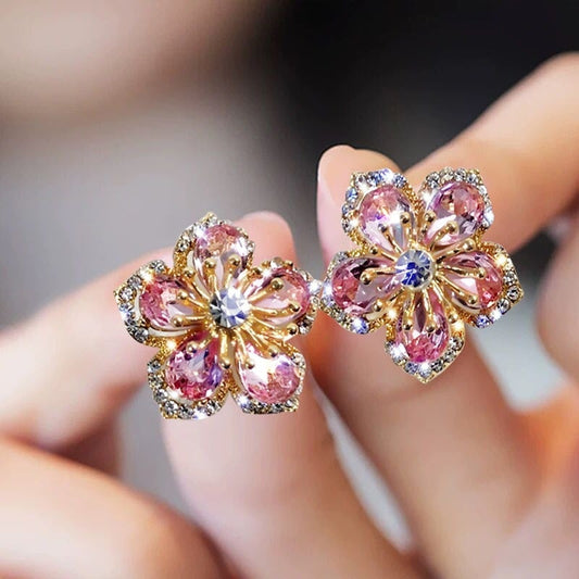 Multicolour Zirconia Earrings in Silver