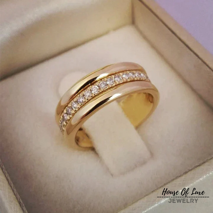 SARAH VINTAGE ZIRCONIAN INLAID RING