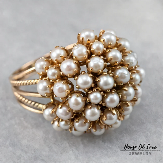 PREMIUM INLAID PEARL RING