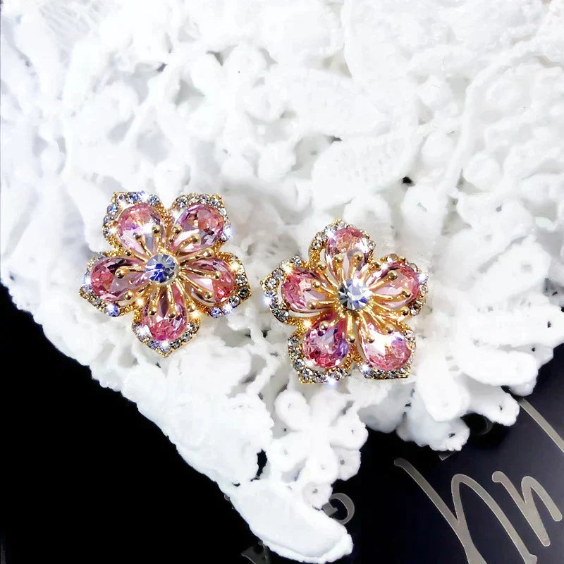 Multicolour Zirconia Earrings in Silver