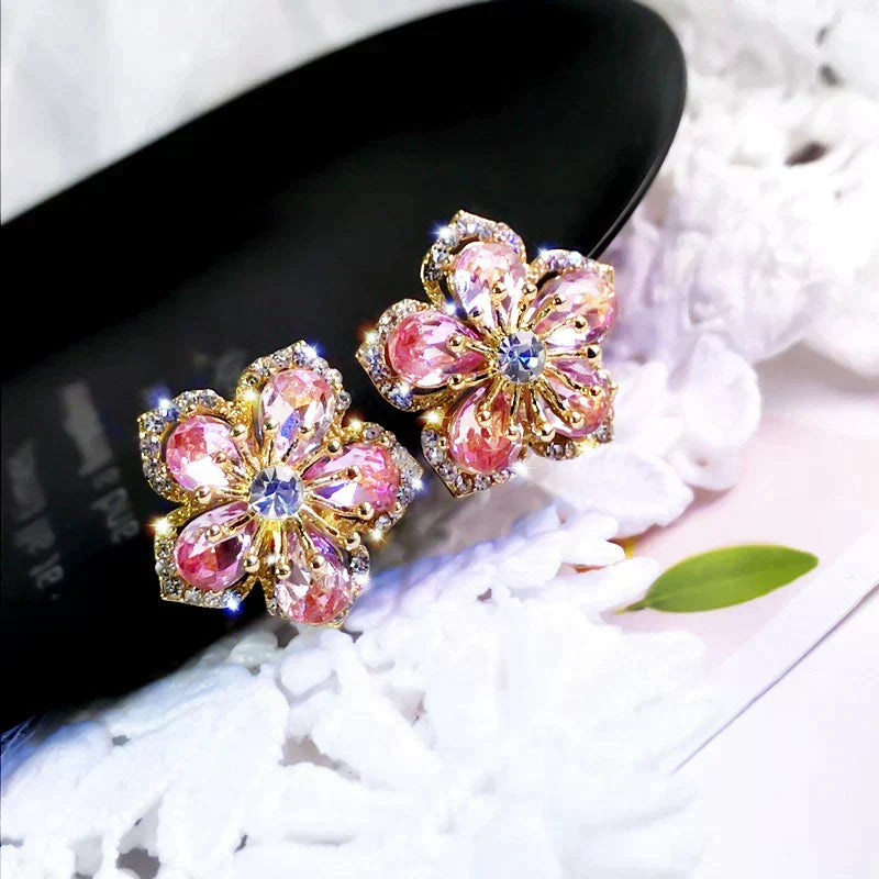 Multicolour Zirconia Earrings in Silver