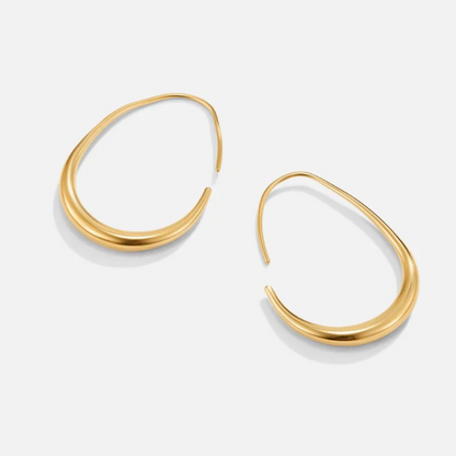 NICA GOLD HOOP EARRINGS