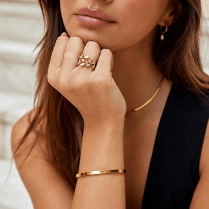 Golden Leaf Ring