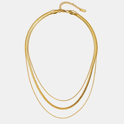 Multilayer Gold Chain Necklace
